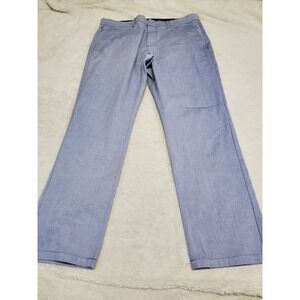 J. Crew Blue Mid Rise Stretchy Pants Men 34x30 Classic Casual Minimalist Capsule